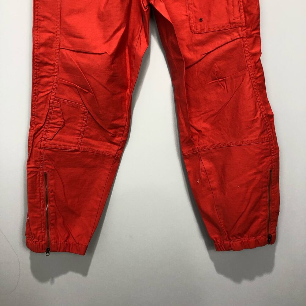 Free People Spring Trekker Wind Pants Pull on Jogger Hot Sauce Orange M - Picture 4 of 7